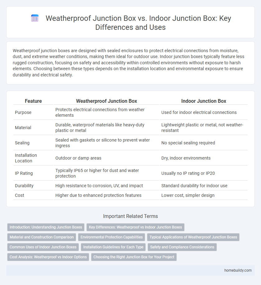 Weatherproof Junction Box vs. Indoor Junction Box: Key Differences and Uses