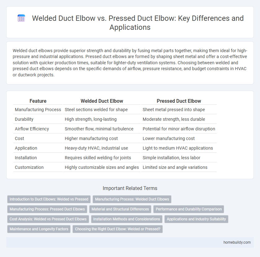 Welded Duct Elbow vs. Pressed Duct Elbow: Key Differences and Applications
