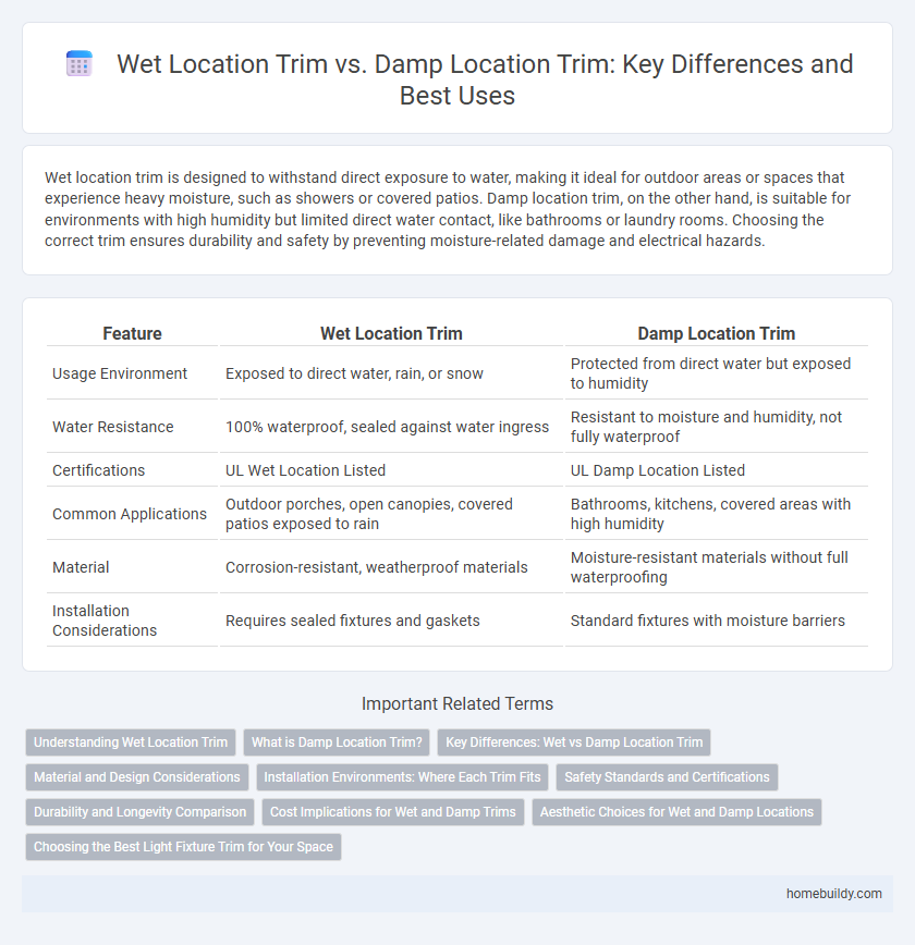 Wet Location Trim vs. Damp Location Trim: Key Differences and Best Uses