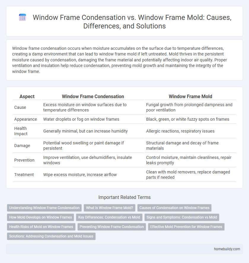 Window Frame Condensation vs. Window Frame Mold: Causes, Differences, and Solutions