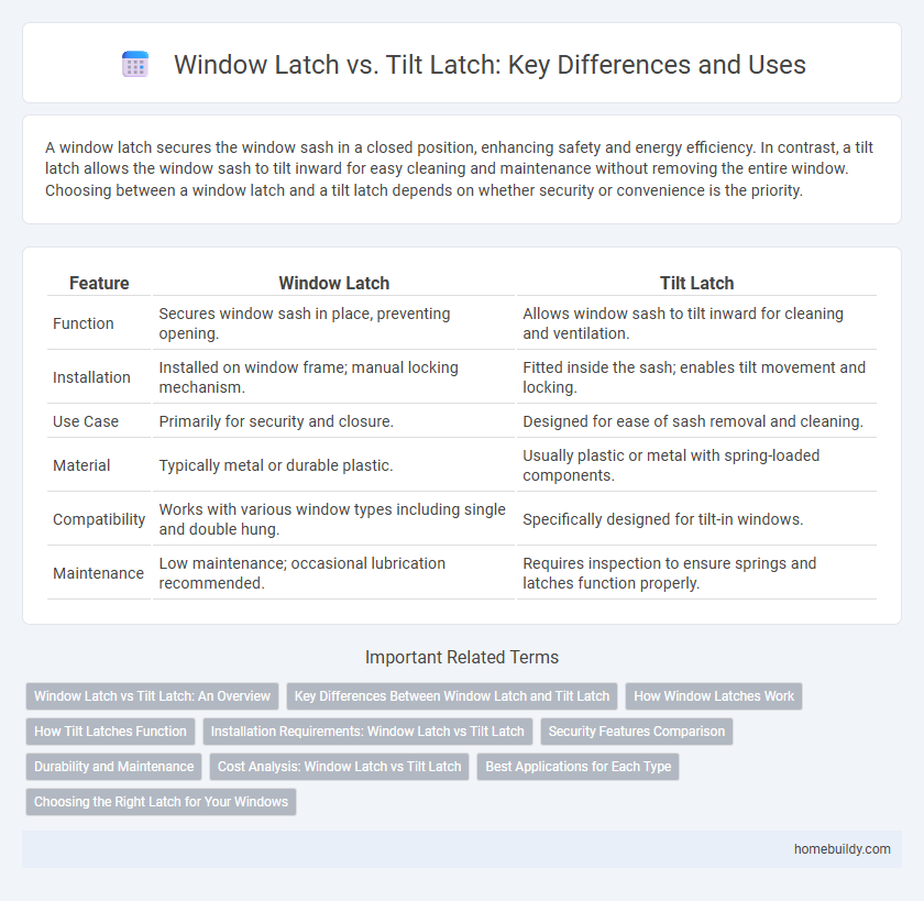 Window Latch vs. Tilt Latch: Key Differences and Uses